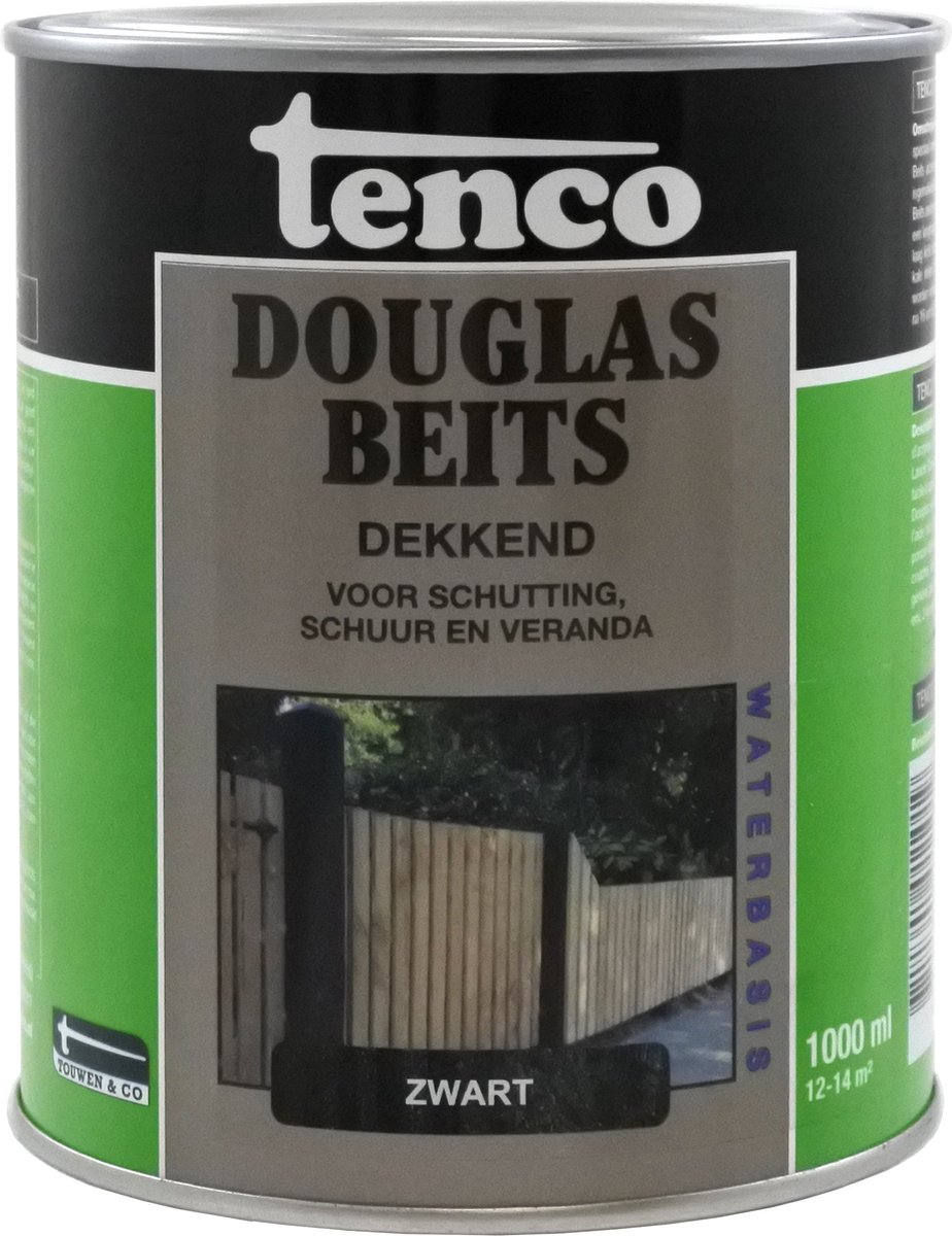 Tenco Douglasbeits Dekkend - Zwart - 1 l
