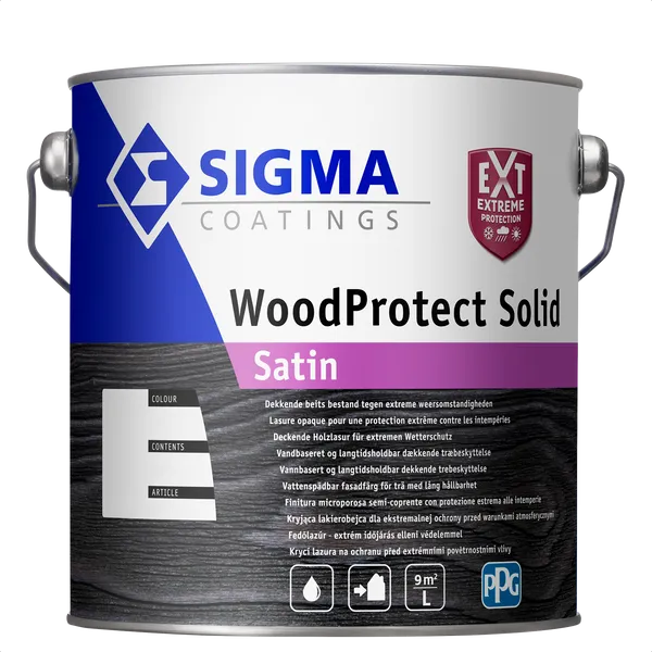 Sigma WoodProtect Solid Satin - Mengkleur - 2,5 l