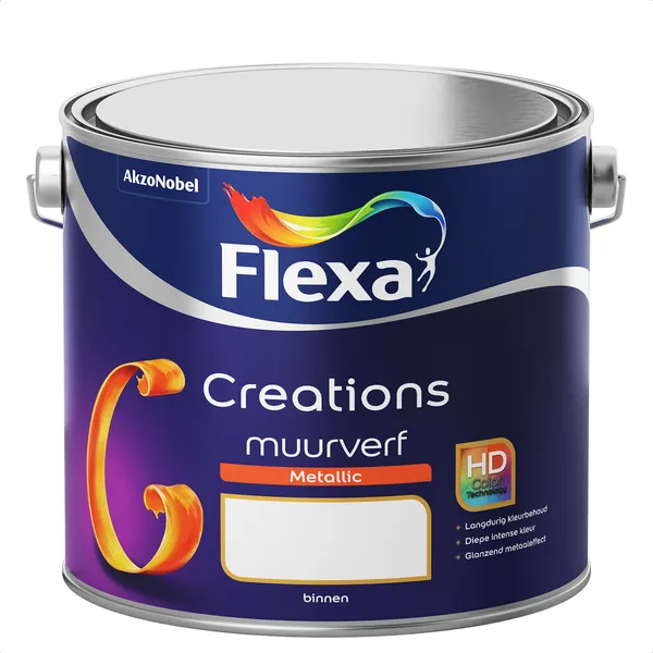 Flexa Creations Muurverf Metallic - Mengkleur - 2,5 l