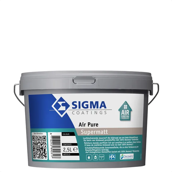 Sigma Air Pure Supermatt - Mengkleur - 2,5 l