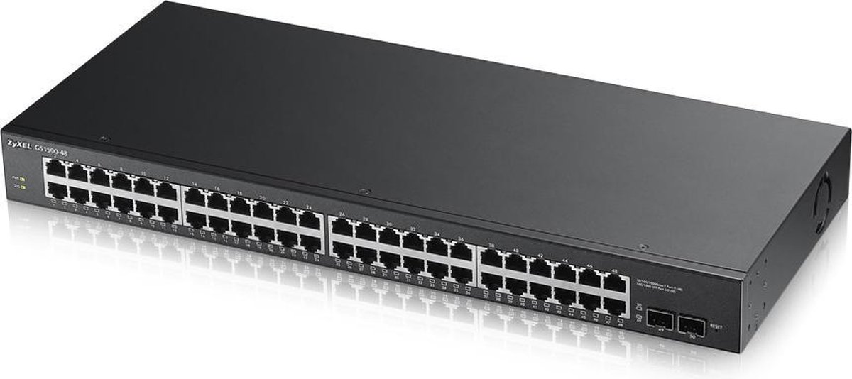 Zyxel GS1900-48 - 48-Poorten Gigabit Smart Managed Rackmount Switch met 2 SFP Ports