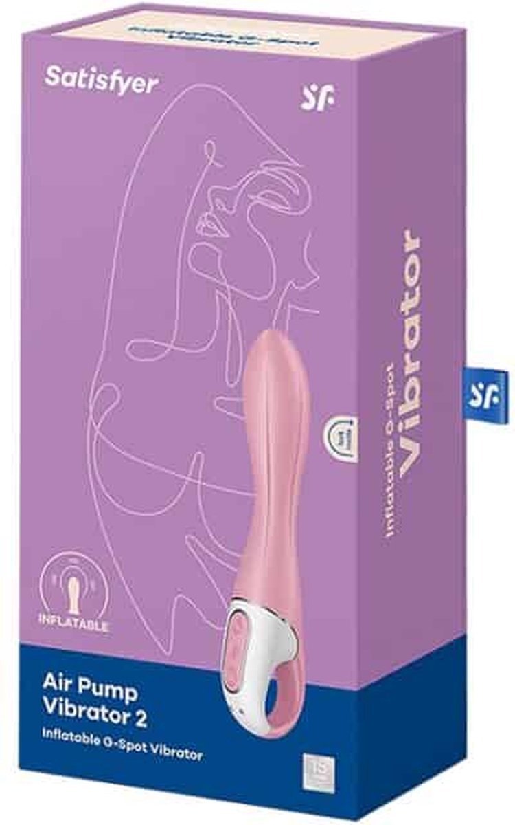 SATISFYER Air Pump Vibrator 2 - Light Red - Roze