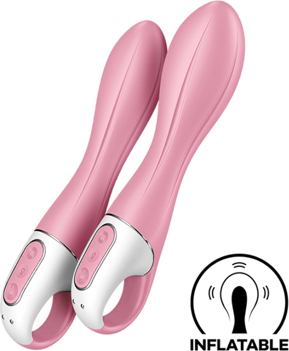 SATISFYER Air Pump Vibrator 2 - Light Red - Roze