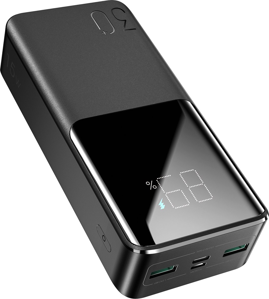 Joyroom Powerbank - Zwart - 15W - 30000mAh