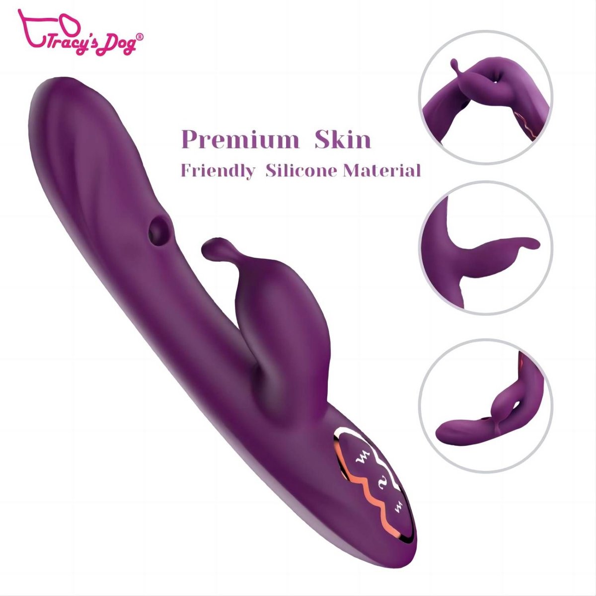 Tracy's Dog - G Spot Alpha Rabbit Vibrator - Paars