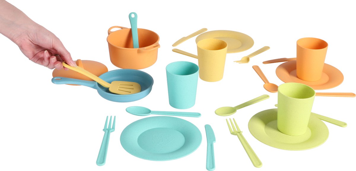 Top1Toys Pannenset Bioplastic 25 Delig