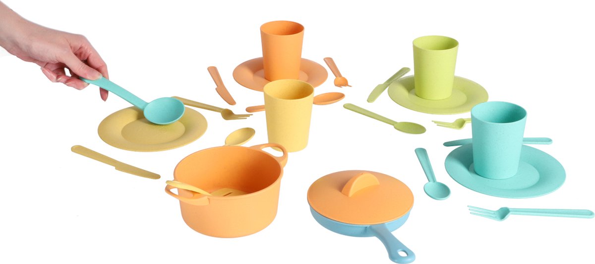 Top1Toys Pannenset Bioplastic 25 Delig