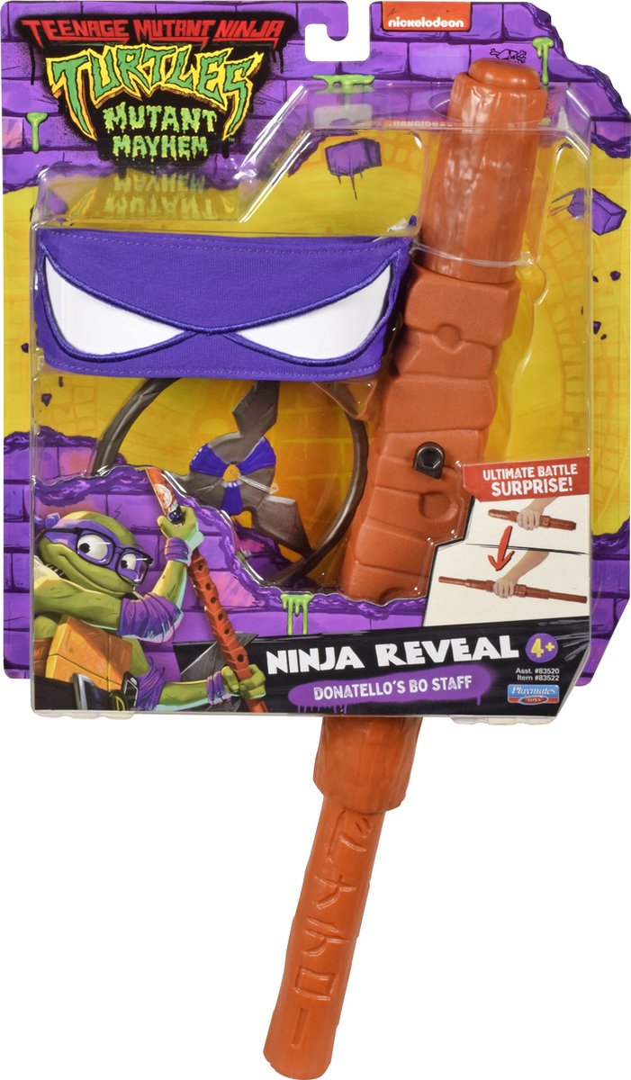 Top1Toys Teenage Mutant Ninja Turtles Movie Donatella Transforming Bo Staff