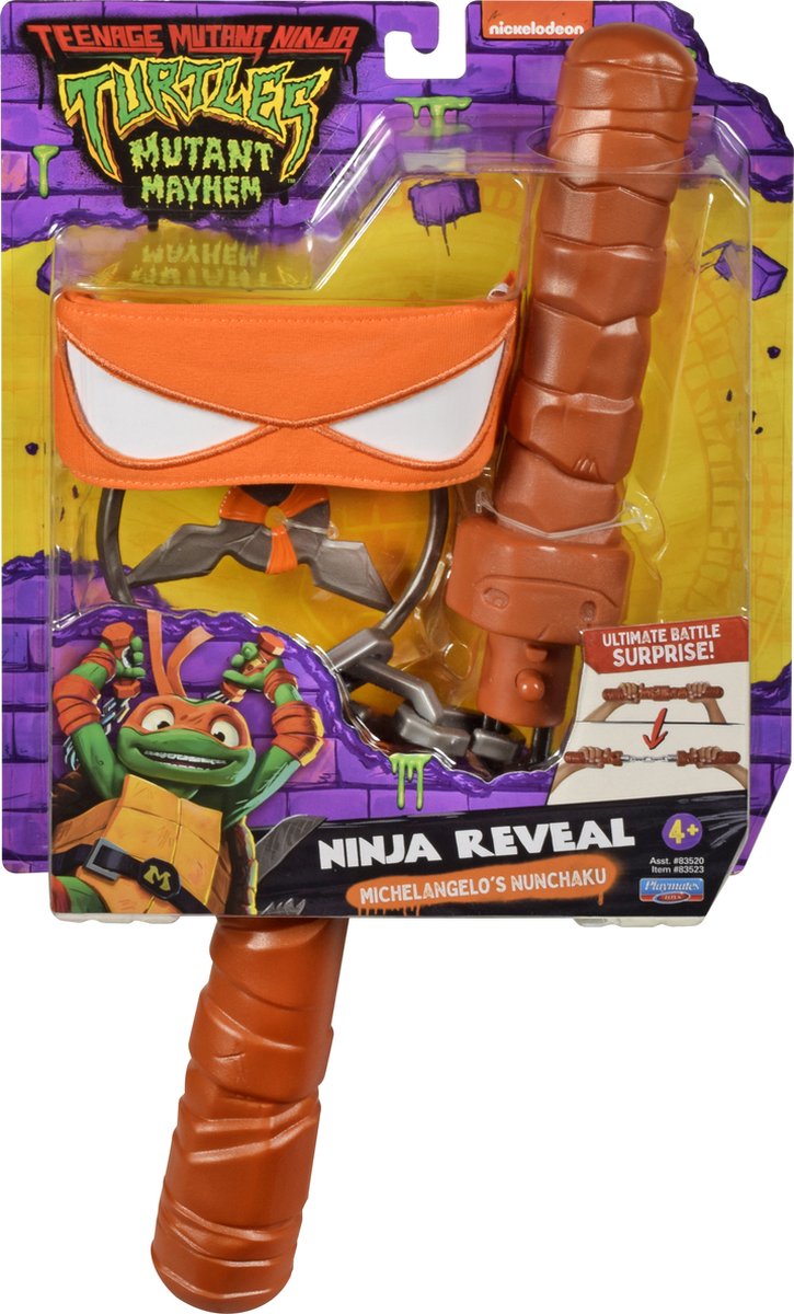 Top1Toys Teenage Mutant Ninja Turtles Michelangelo Transforming Nunchuk