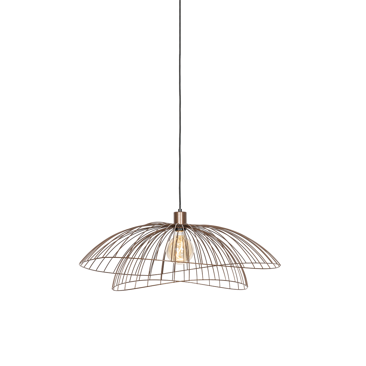 QAZQA Design hanglamp brons 45 cm - Pua