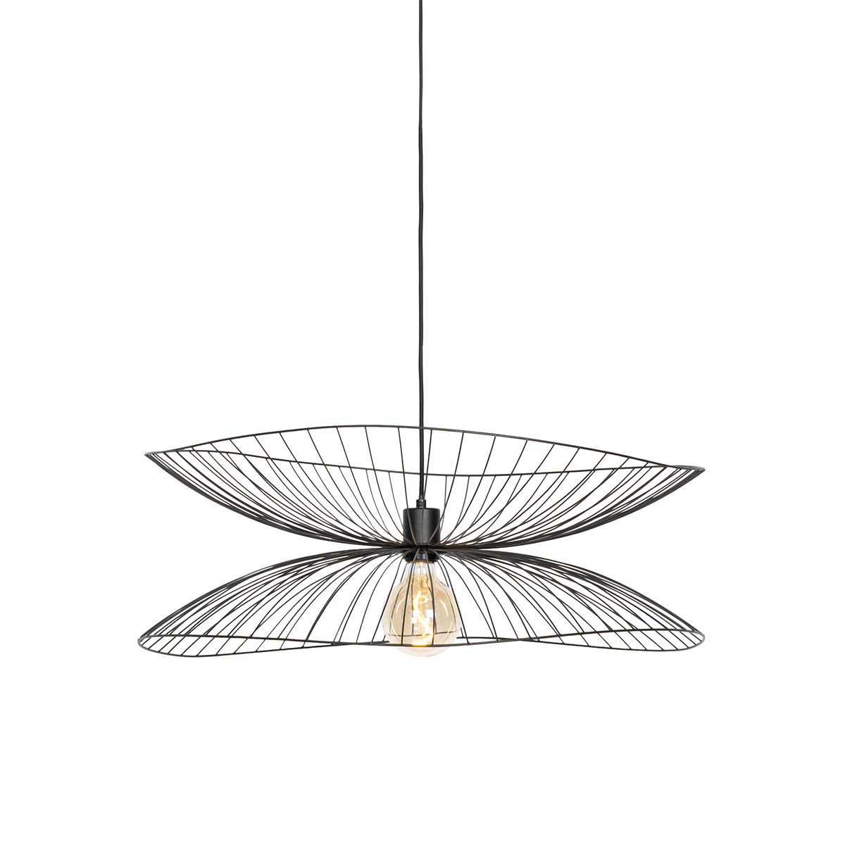 QAZQA Design hanglamp 66 cm - Pua - Zwart