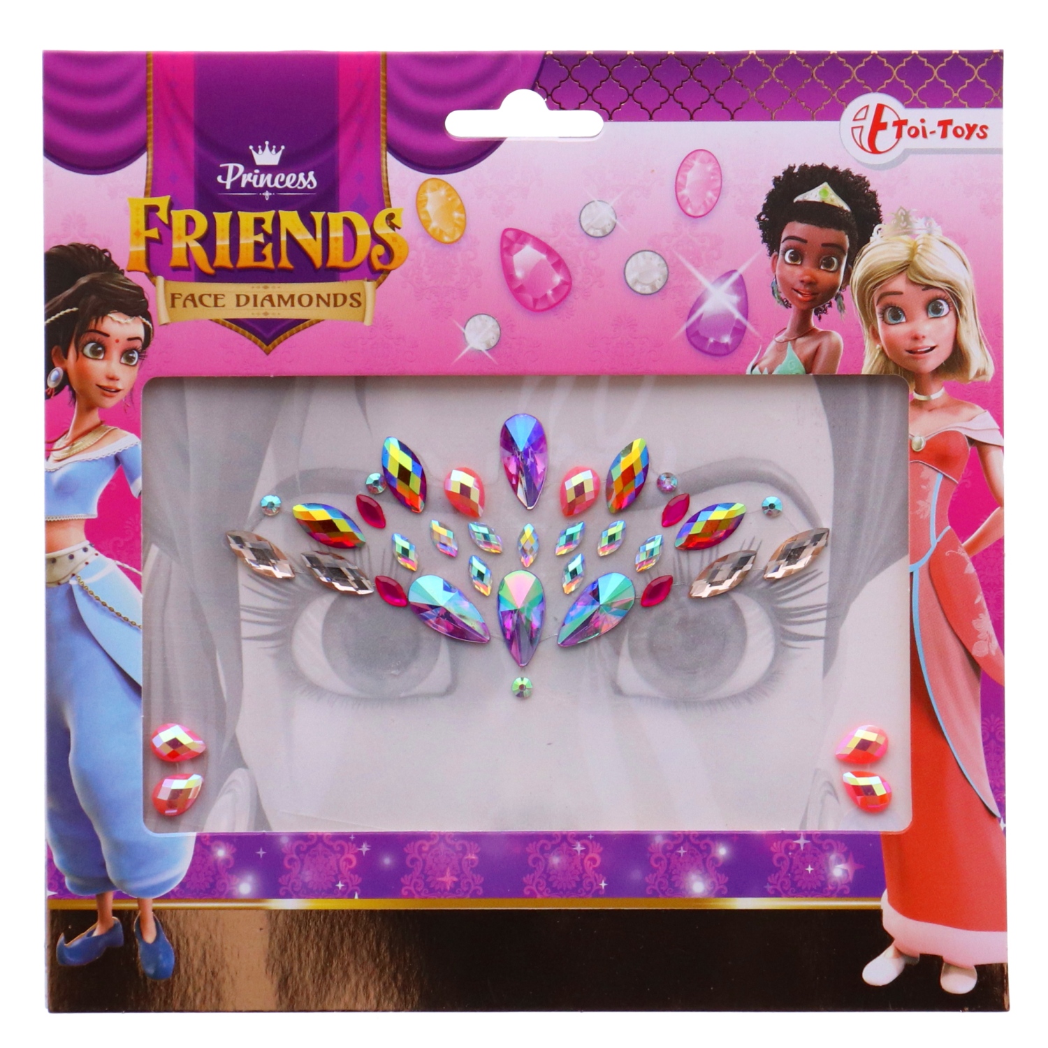 Top1Toys Gezichtsdiamanten prinses 2 assorti