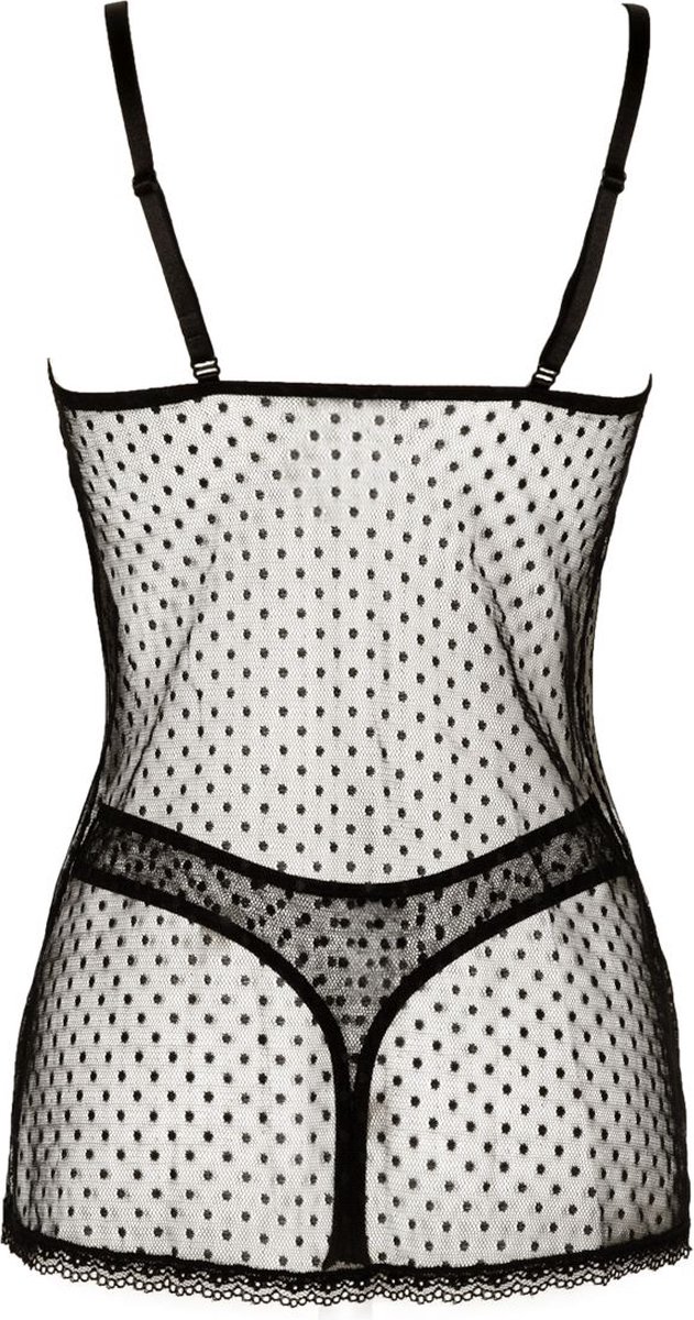 Christine le Duc Polka Dot Babydoll Sugar - Zwart