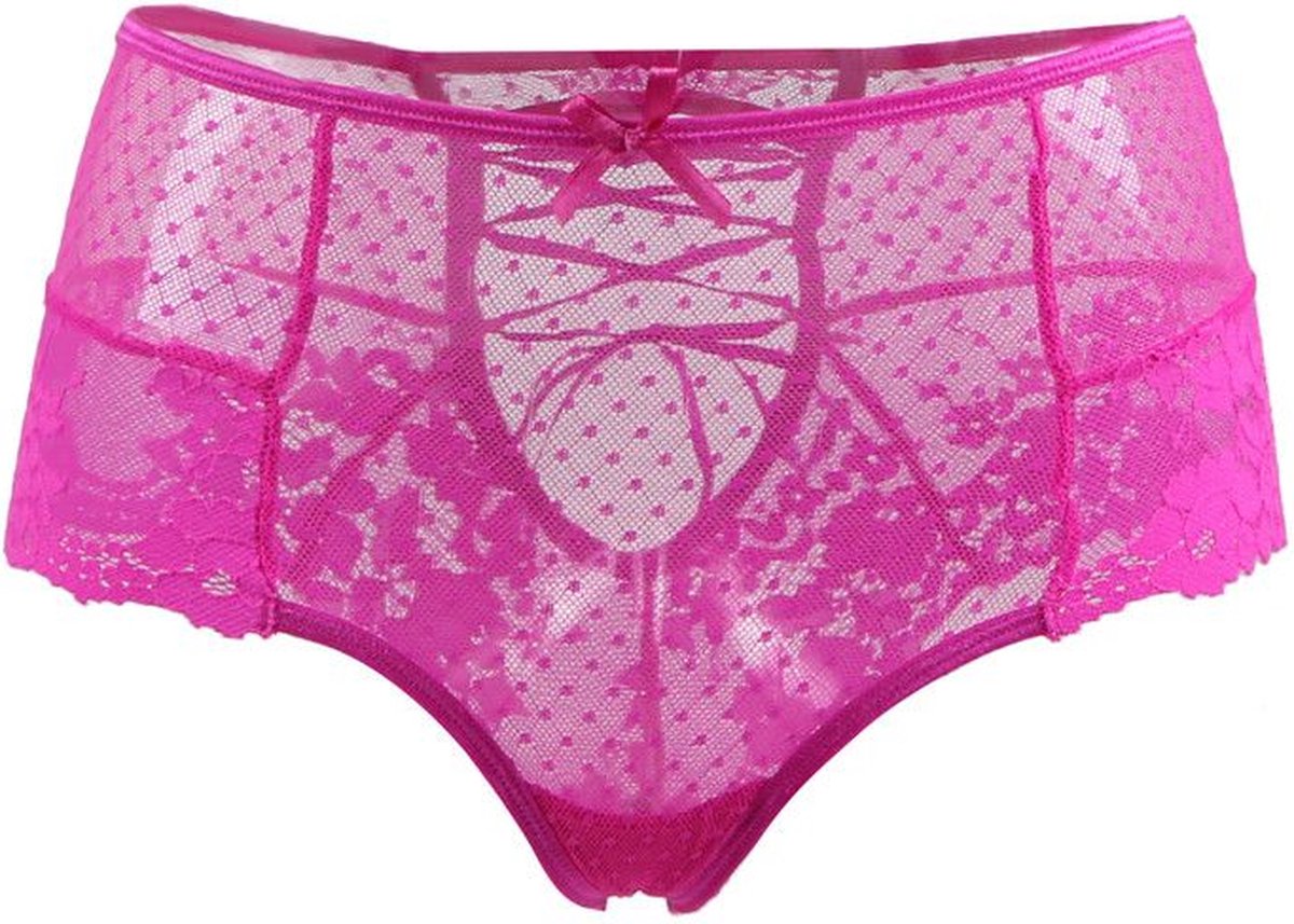 Christine le Duc Luxe Slipje met veters - pink - Roze