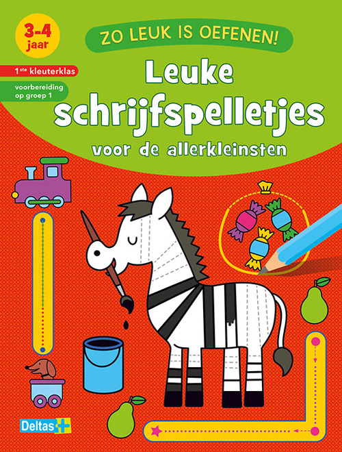 Top1Toys Leuke schrijfspelletjes voor de allerkleinsten - Rood