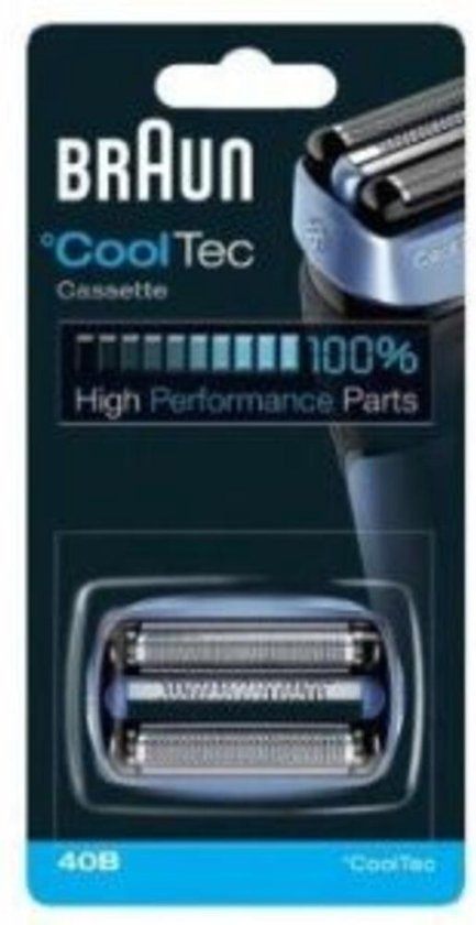 Braun CoolTec 40B Scheercassette - Blauw
