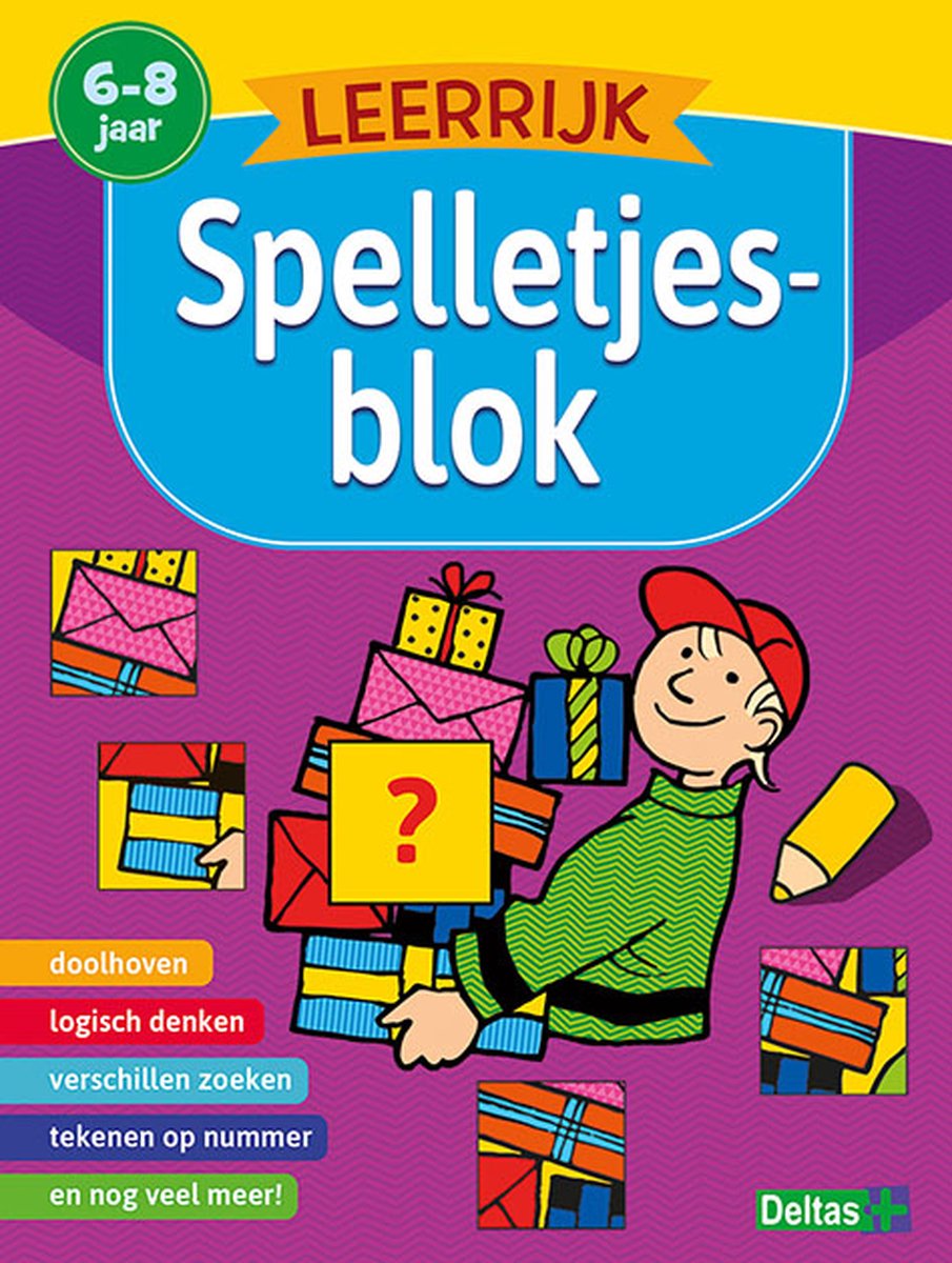 Top1Toys Leerrijk spelletjesblok - Paars