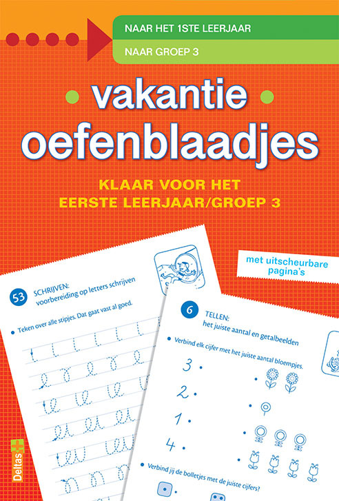 Top1Toys Vakantie oefenblaadjes - Klaar voor het eerste leerjaar - Rood