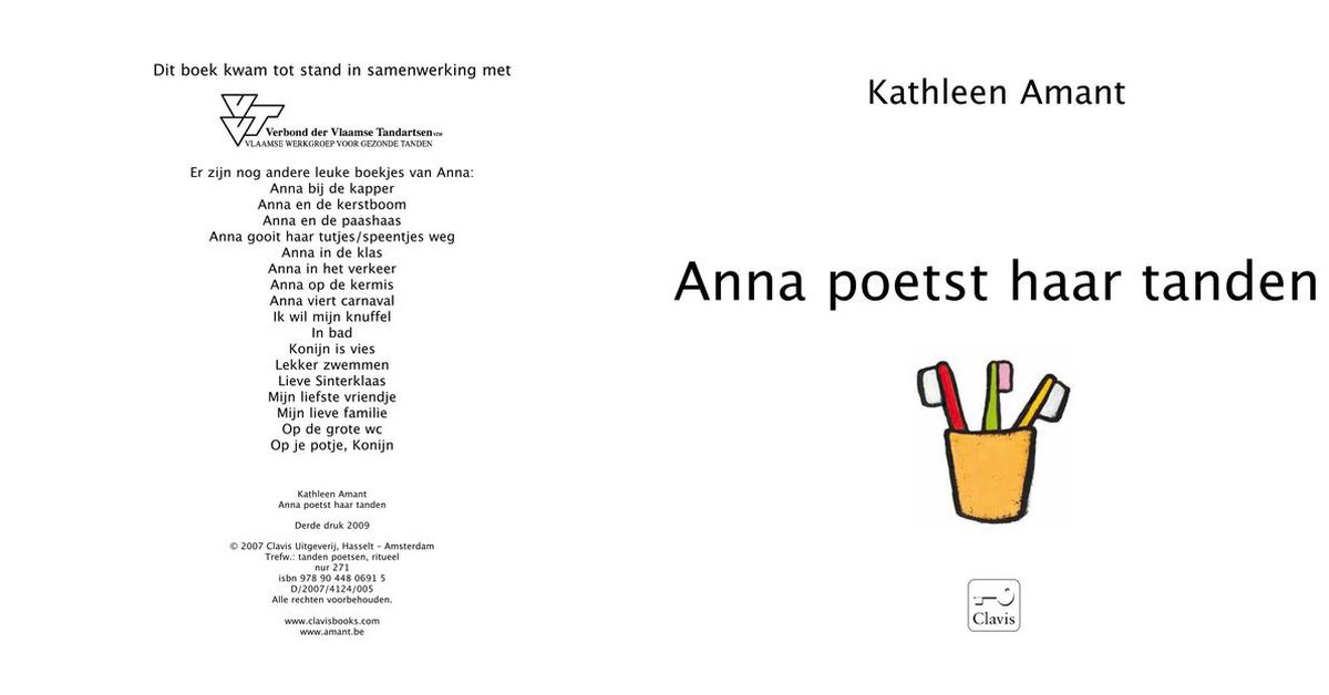 Anna poetst haar tanden