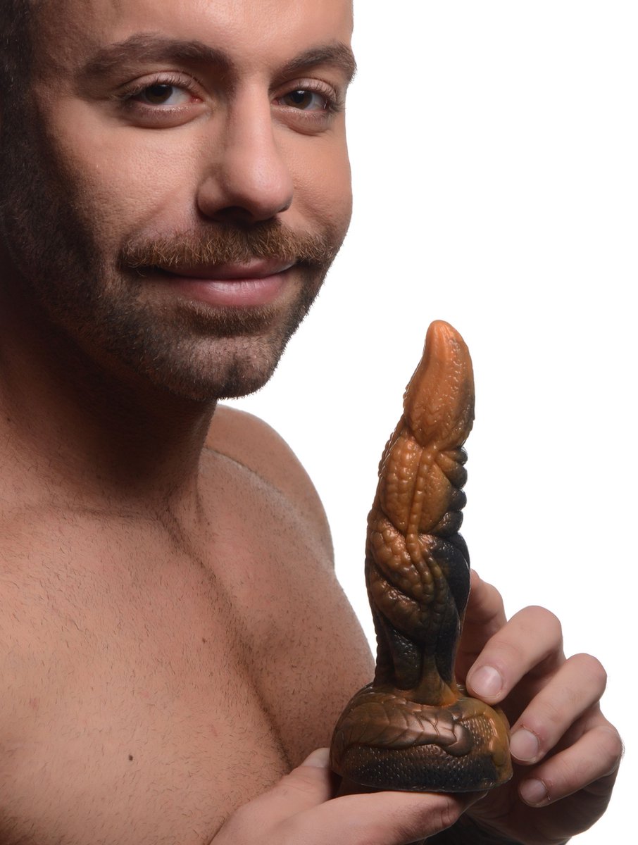 Ravager Geribbelde Tentakel Dildo - Bruin