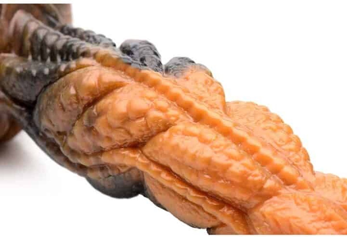 Ravager Geribbelde Tentakel Dildo - Bruin