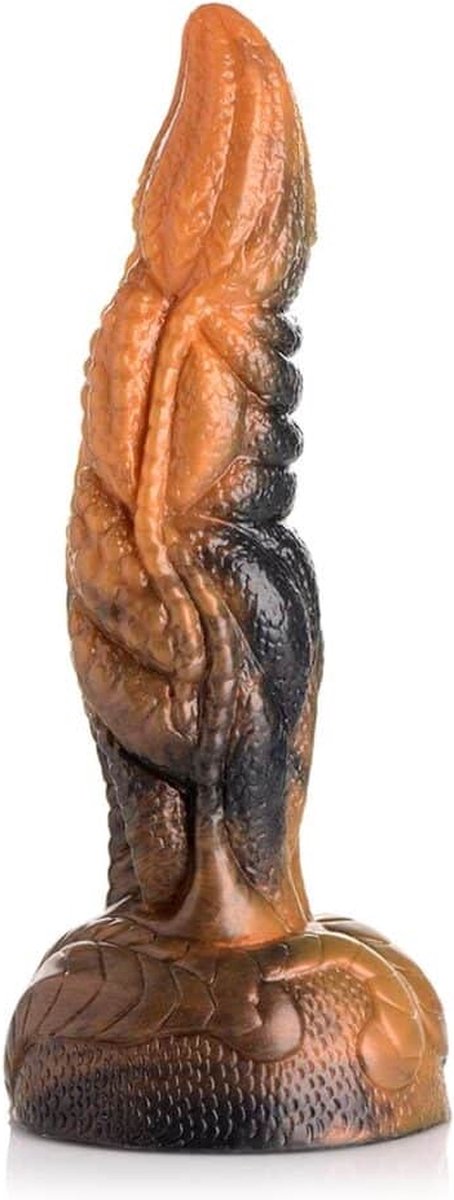 Ravager Geribbelde Tentakel Dildo - Bruin