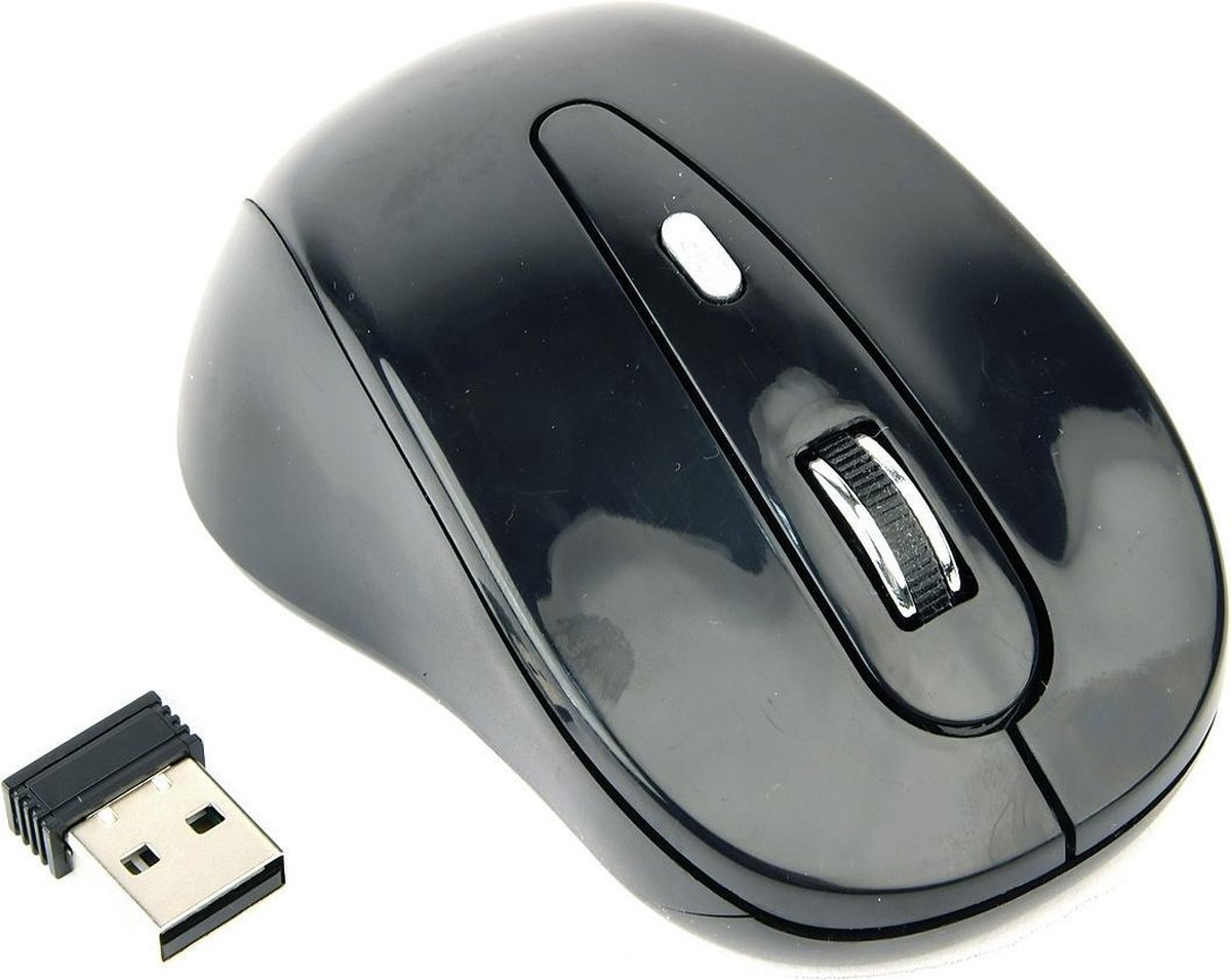 Gembird 6-knops draadloze muis, - Zwart