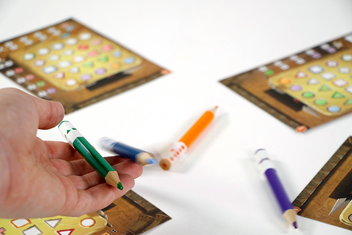 Pick A Pen Crypten - Dobbelspel - Geel