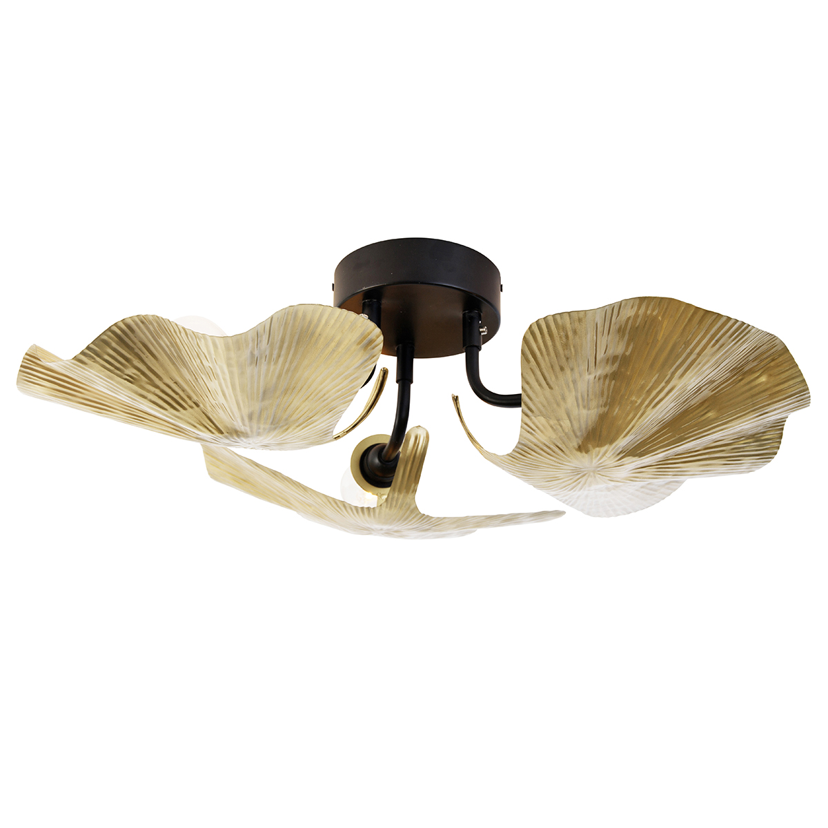 QAZQA Oosterse plafondlamp messing - Louka - Goud