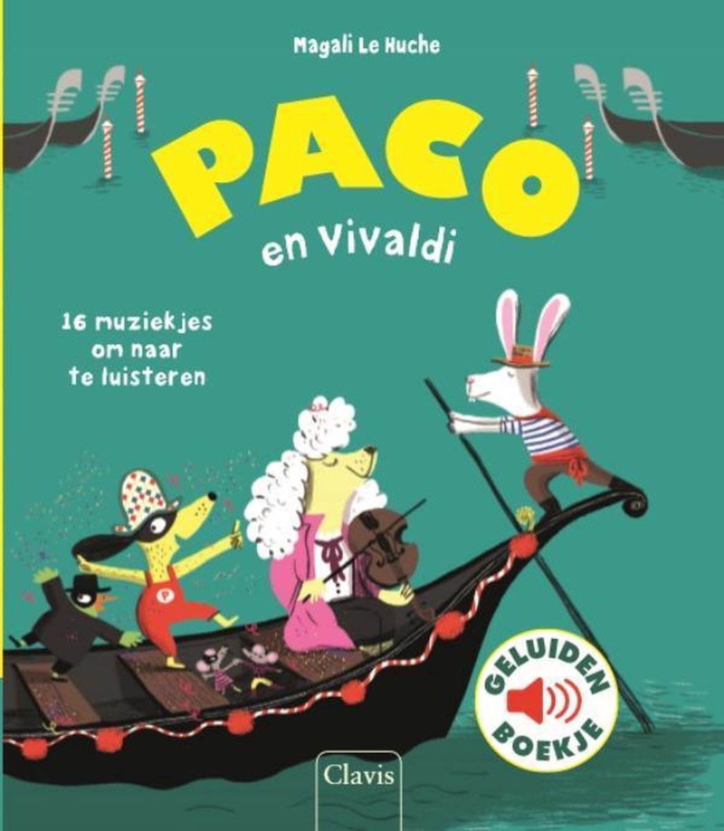 Clavis Uitgeverij Paco en Vivaldi ( geluidenboek)