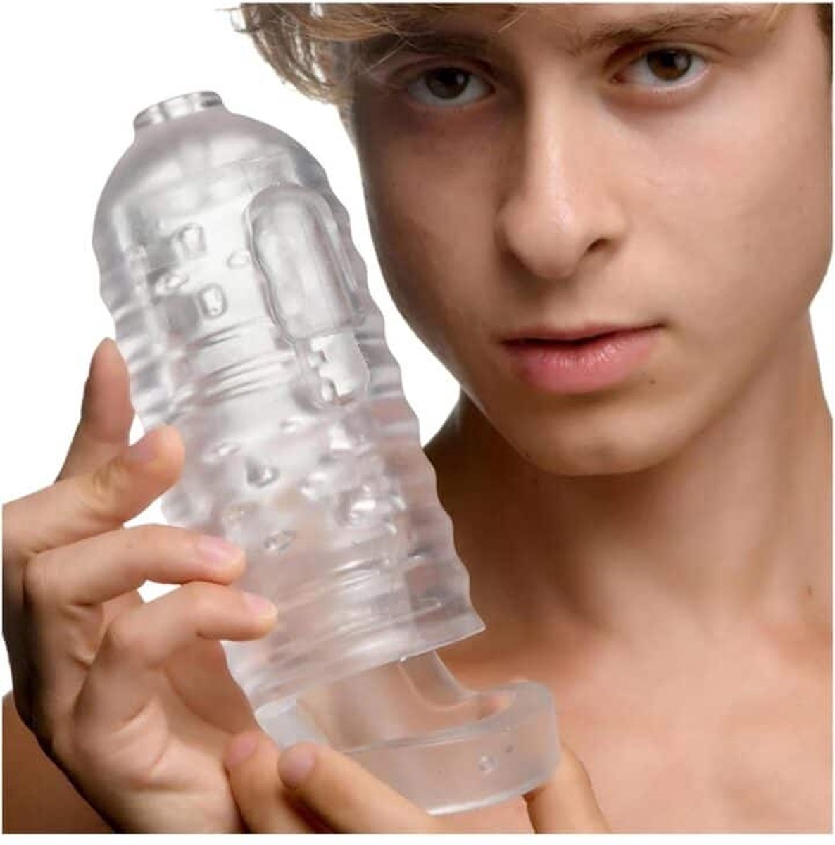 Lovebotz Milker TPE Masturbator met Ball Strap