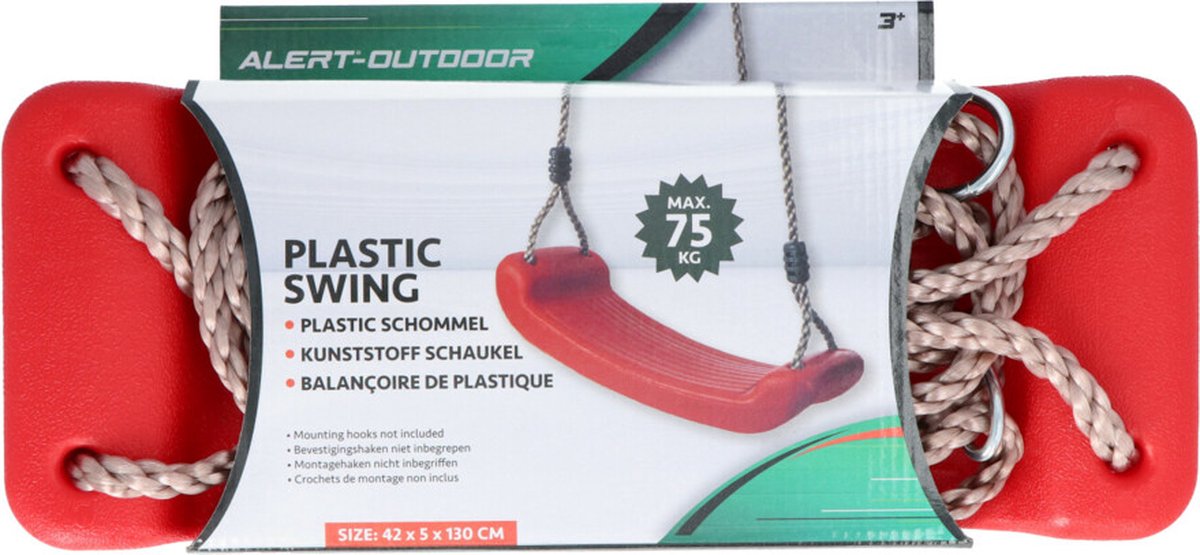 Alert Outdoor Plastic Schommel - Rood