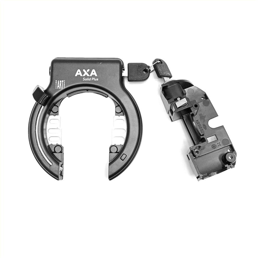 AXA Ringslot Solid + met Bosch 2 accuslot ART 2 - Zwart