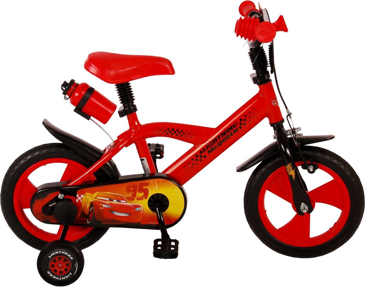 Disney Fiets Cars 12 Inch Met EVA Banden - Rood