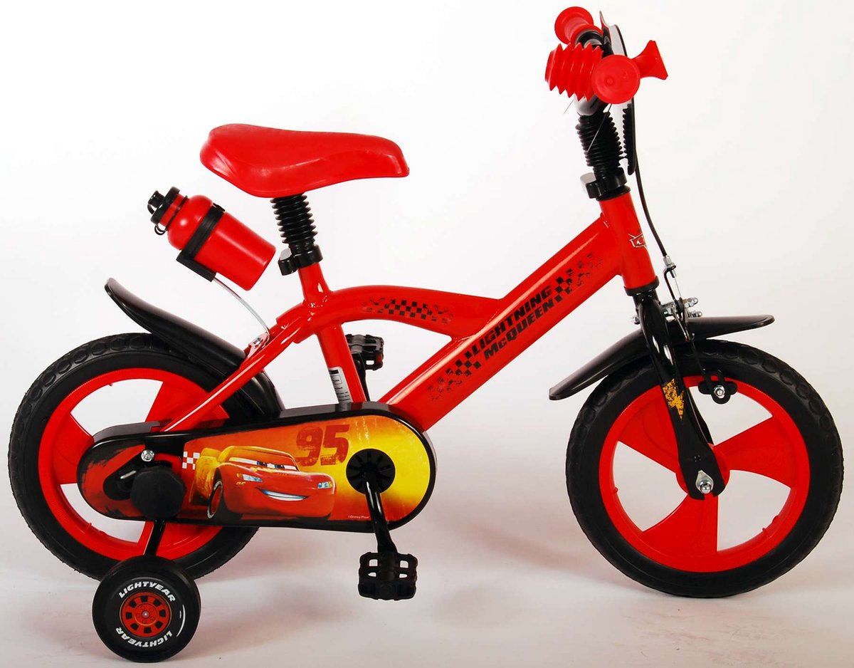 Disney Fiets Cars 12 Inch Met EVA Banden - Rood