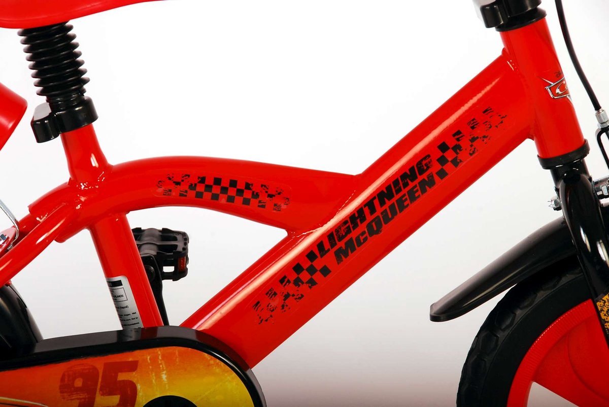 Disney Fiets Cars 12 Inch Met EVA Banden - Rood