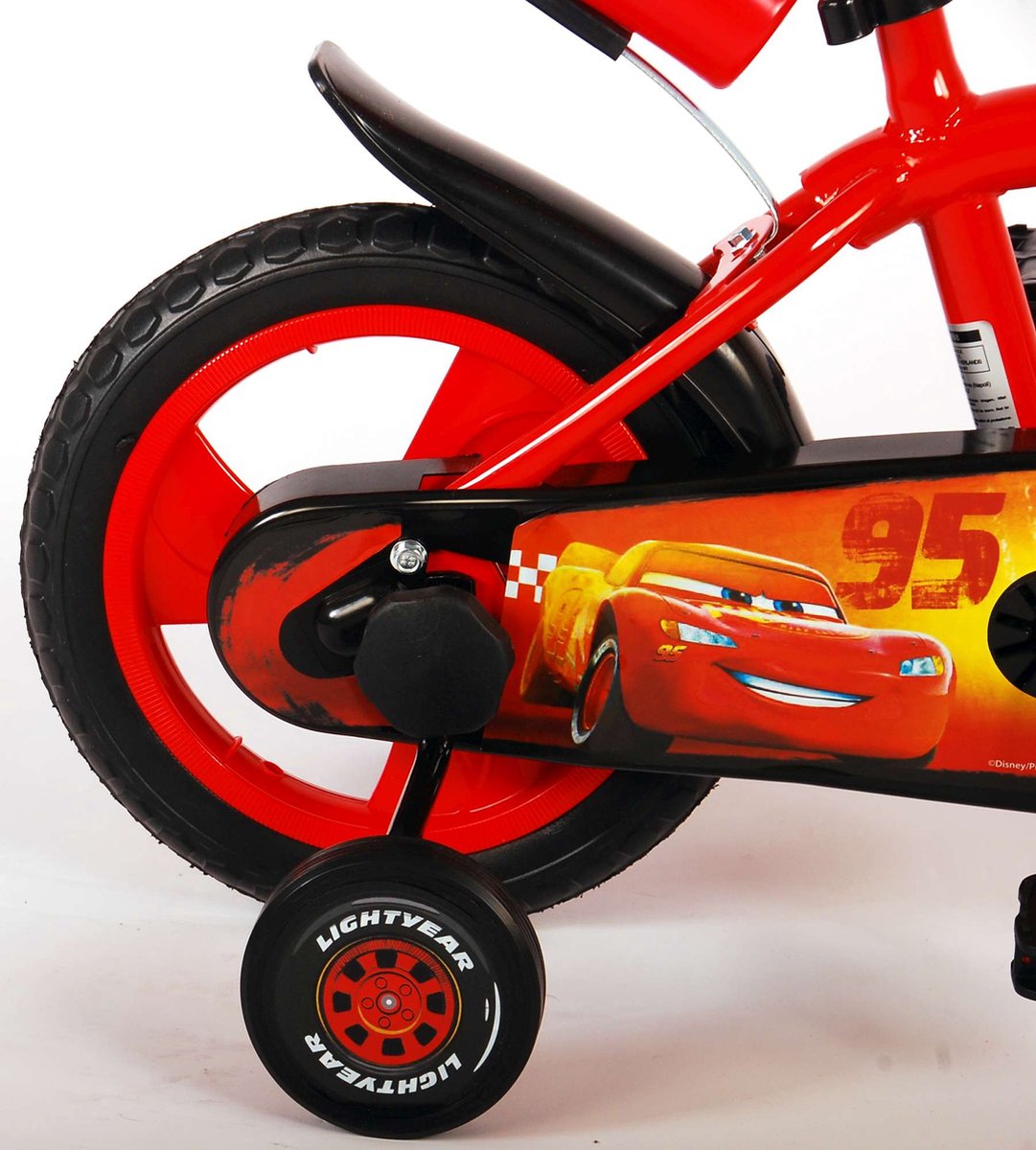 Disney Fiets Cars 12 Inch Met EVA Banden - Rood