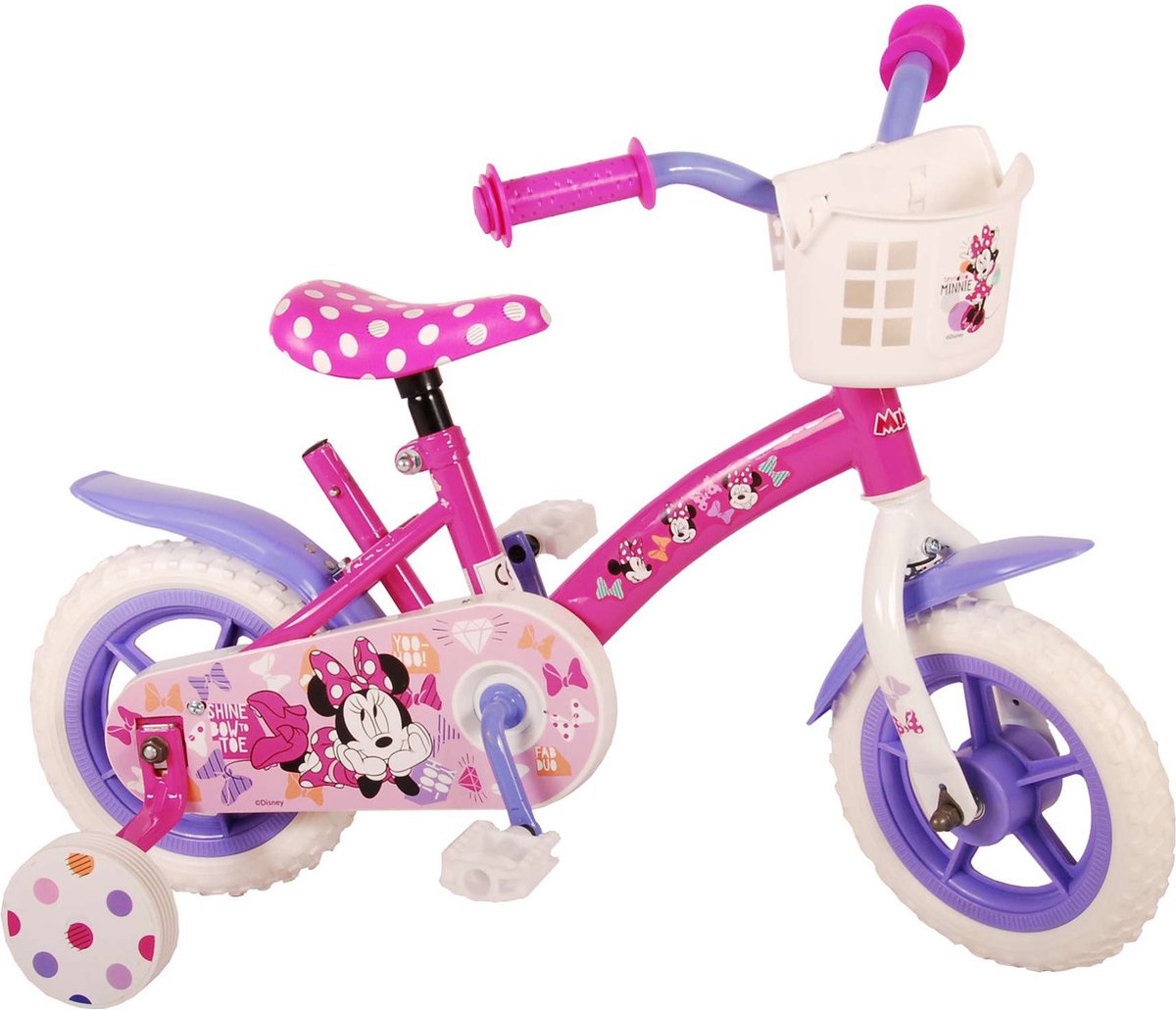 Disney Fiets Minnie 10 Inch - Roze