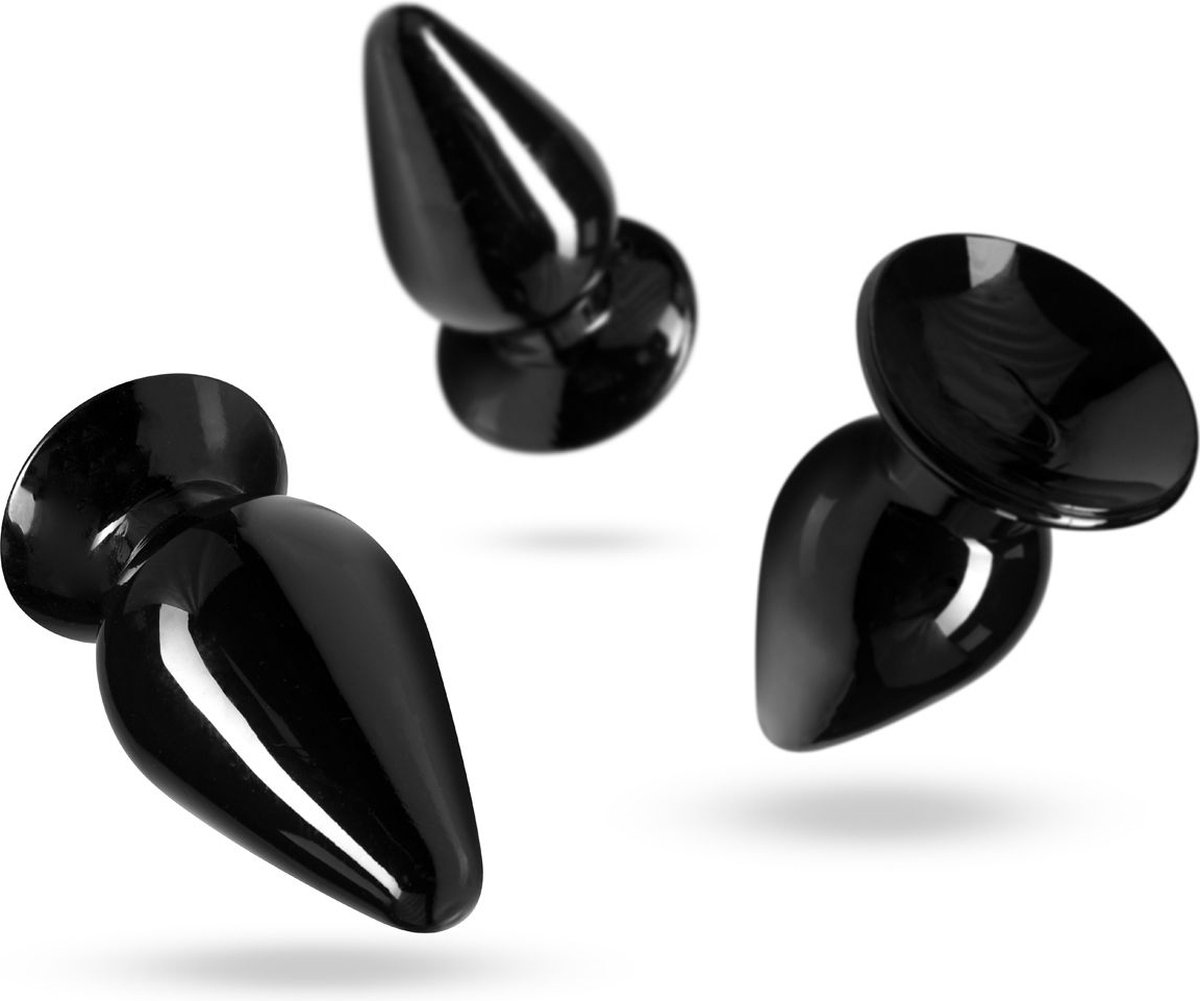 EasyToys Anaal Plug Set - Zwart