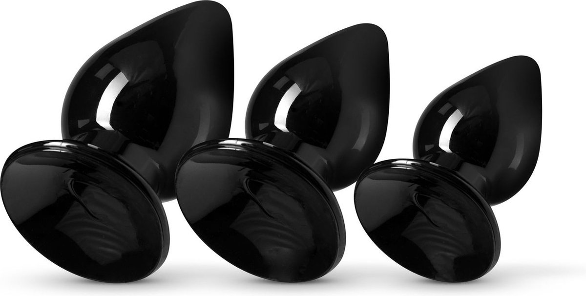EasyToys Anaal Plug Set - Zwart