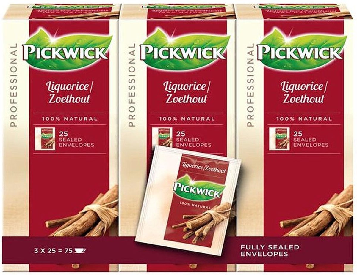 Pickwick - Professional Zoethout - 3x 25 zakjes