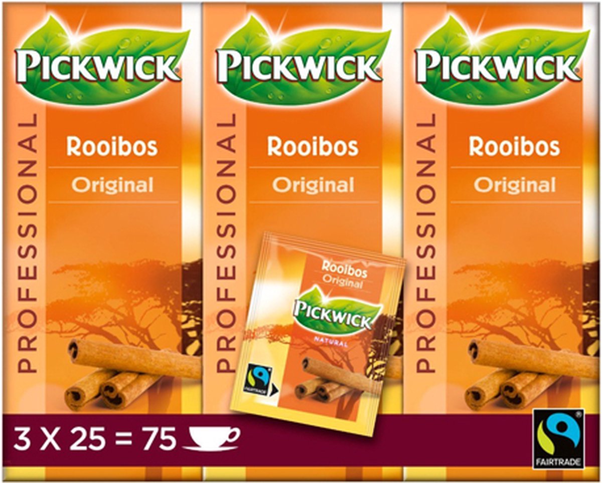 Pickwick - Professional Rooibos Original - 3x 25 zakjes