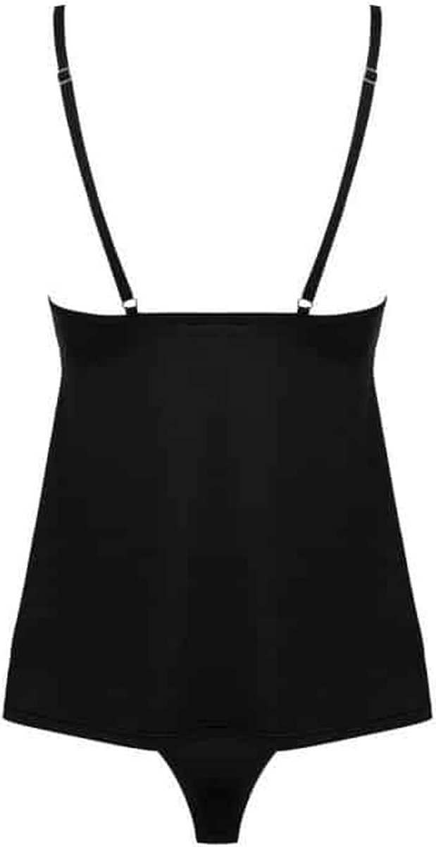 Obsessive Bella Rou - Set Top & String - Zwart