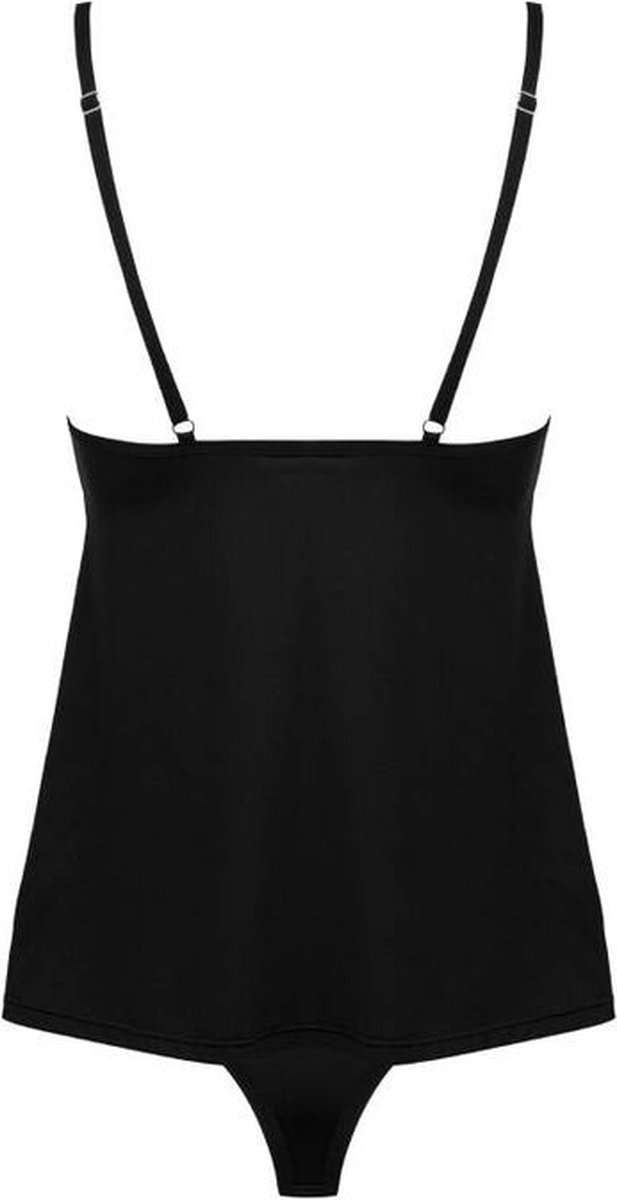 Obsessive Bella Rou - Set Top & String - Zwart