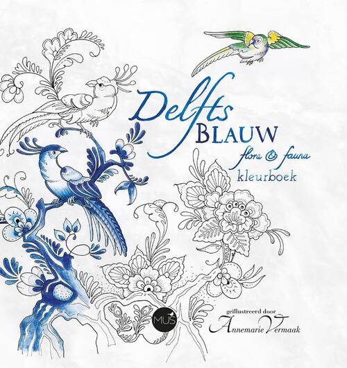 Delfts flora & fauna kleurboek - Blauw