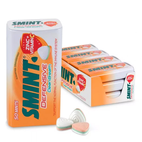 Smint - Defensive Orange - 12x 50 stuks