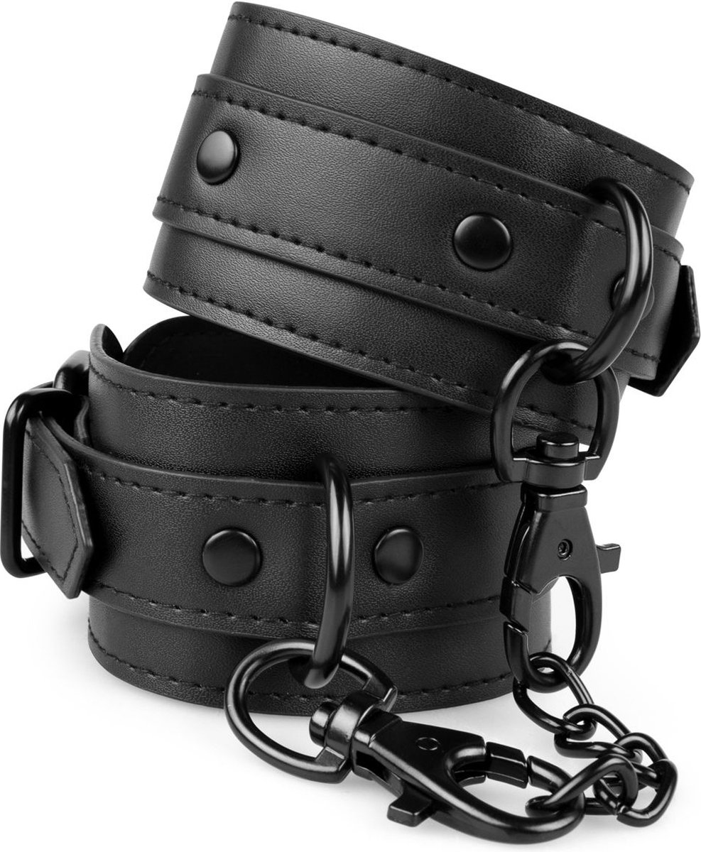 Kunstleren Handboeien - Zwart