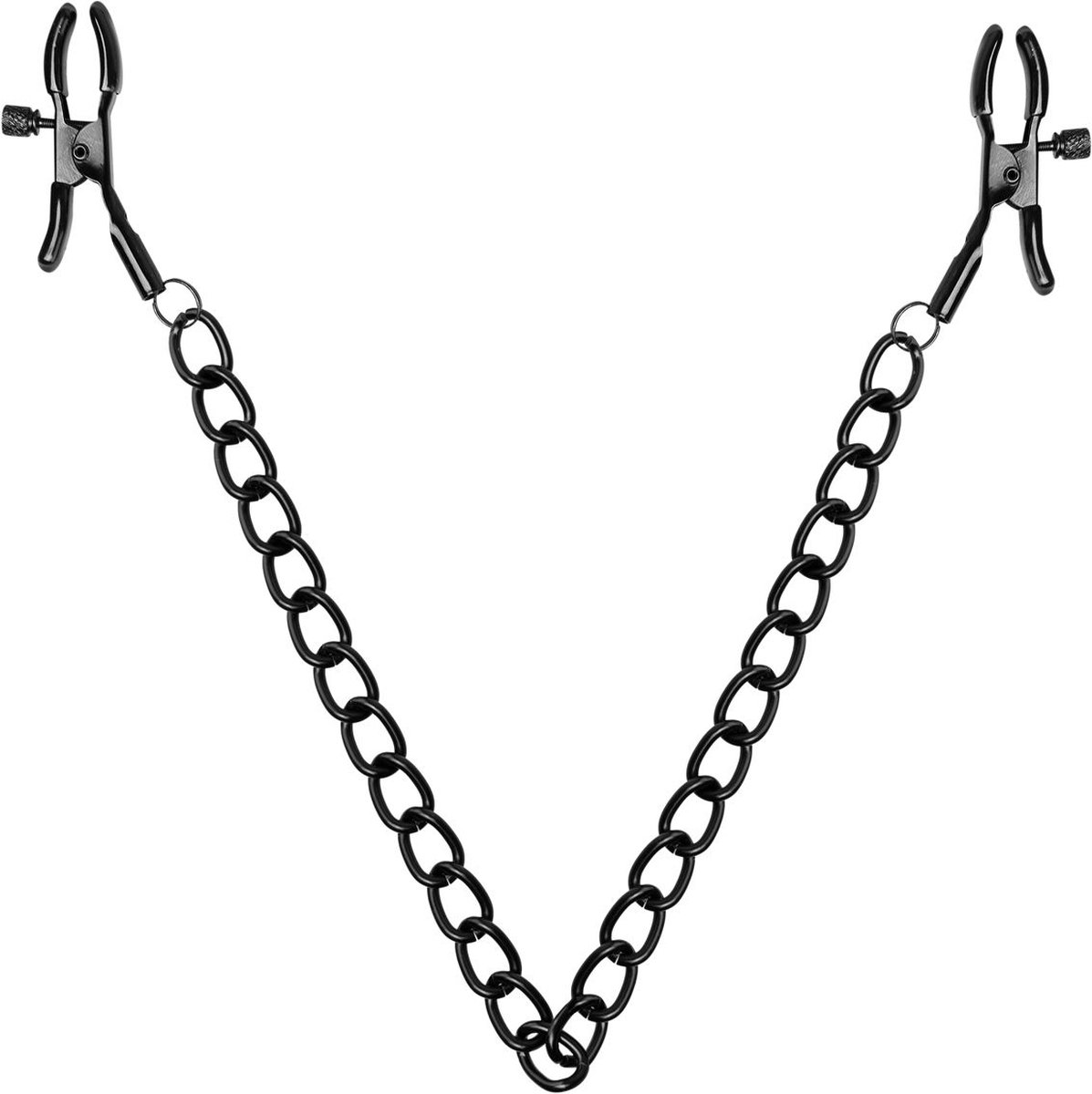 Tepelklemmen Met Ketting - Zwart
