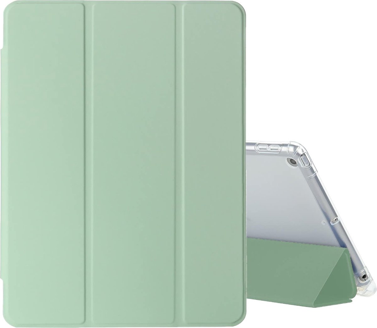 FONU Shockproof Folio Case iPad 9 / iPad 8 / iPad 7 - 10.2 inch - Pencil houder - Licht - Groen