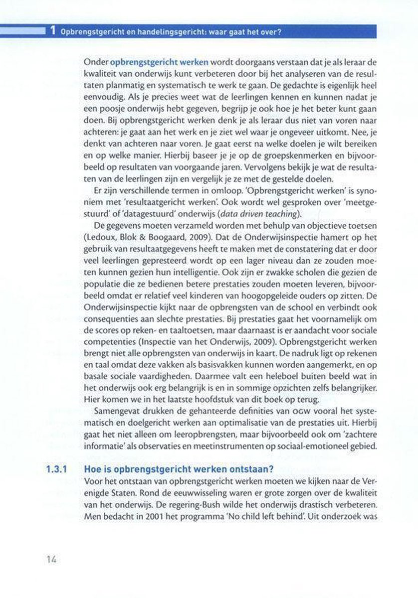 Coutinho Opbrengstgericht leren, meer dan presteren